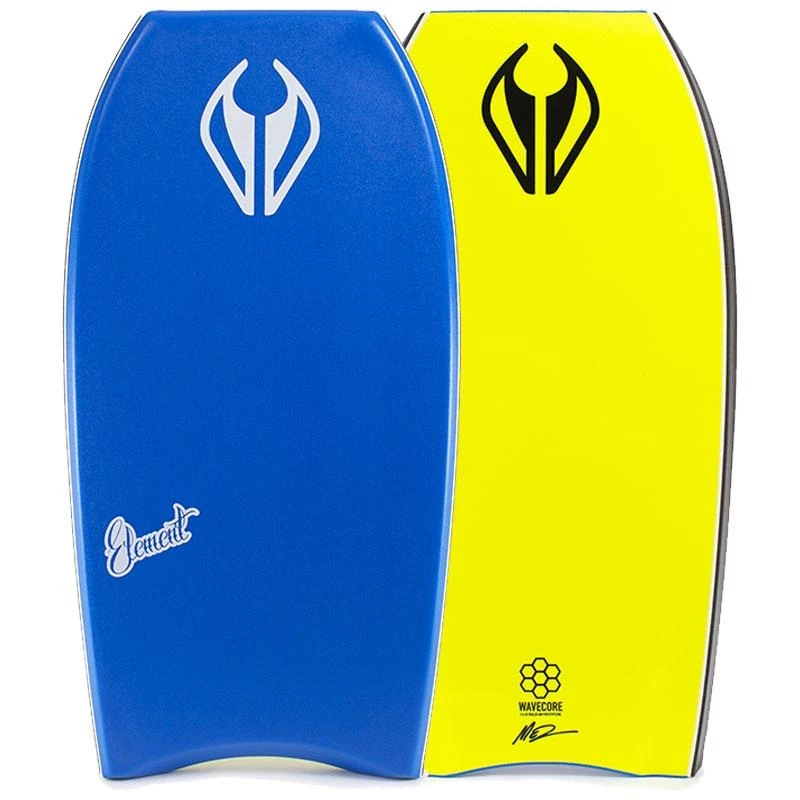 Pack Bodyboard NMD Element PE HD - Royal Blue / Fluro Yellow + Leash + Housse 1 Pack Bodyboard NMD Element PE HD - Royal Blue / Fluro Yellow + Leash + Housse