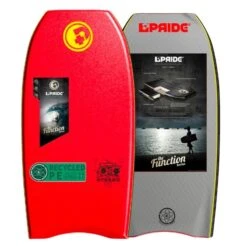 Pride Pack Bodyboard Stereo PE HRC- Red Grey + Leash + Housse