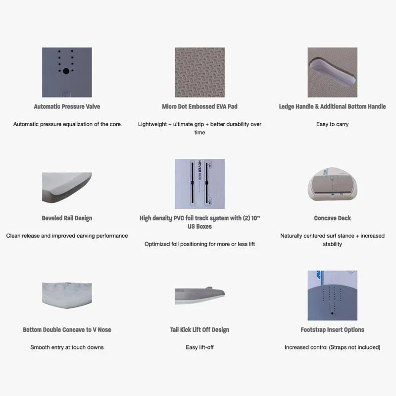 Pack Wing Hover GS S26 - 5'10" / 110 Litres + Aile + Planche + Foil 6 Pack Wing Hover GS S26 - 5'10" / 110 Litres + Aile + Planche + Foil – Image 6